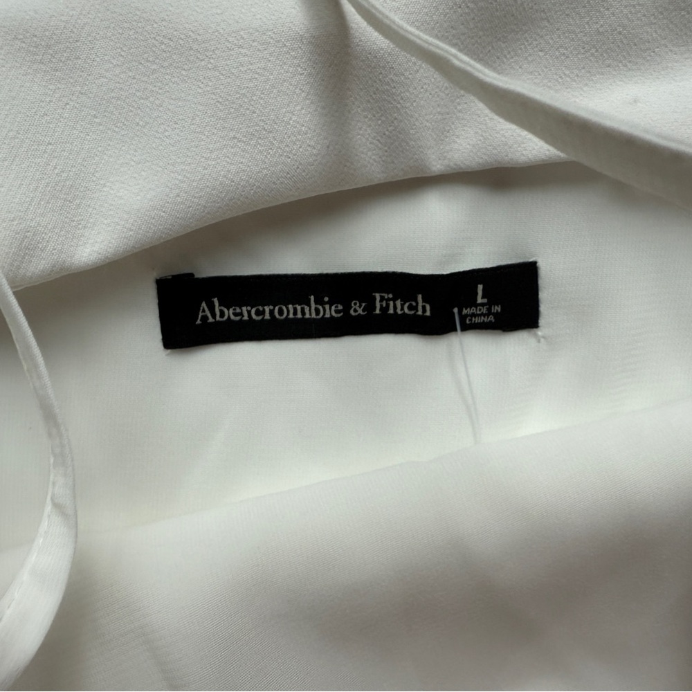 Abercrombie & Fitch Cream Floral Embroidered Maxi Dress - Picture 14 of 16